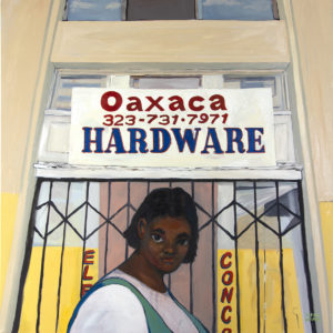 Oaxaca Hardware by Hana Ward, oil on canvas, 48 x 48 inches