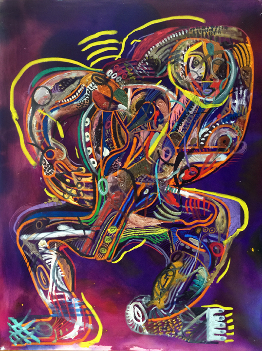 Zio Ziegler Beyond the Canvas, 2015 Oil on canvas 96 x 72 inches