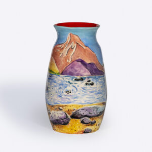 Yosemite Landscape is painted on a ceramic