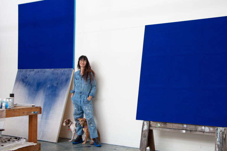 Claudia Parducci in her studio, 2024. Image by Deen Babakhyi